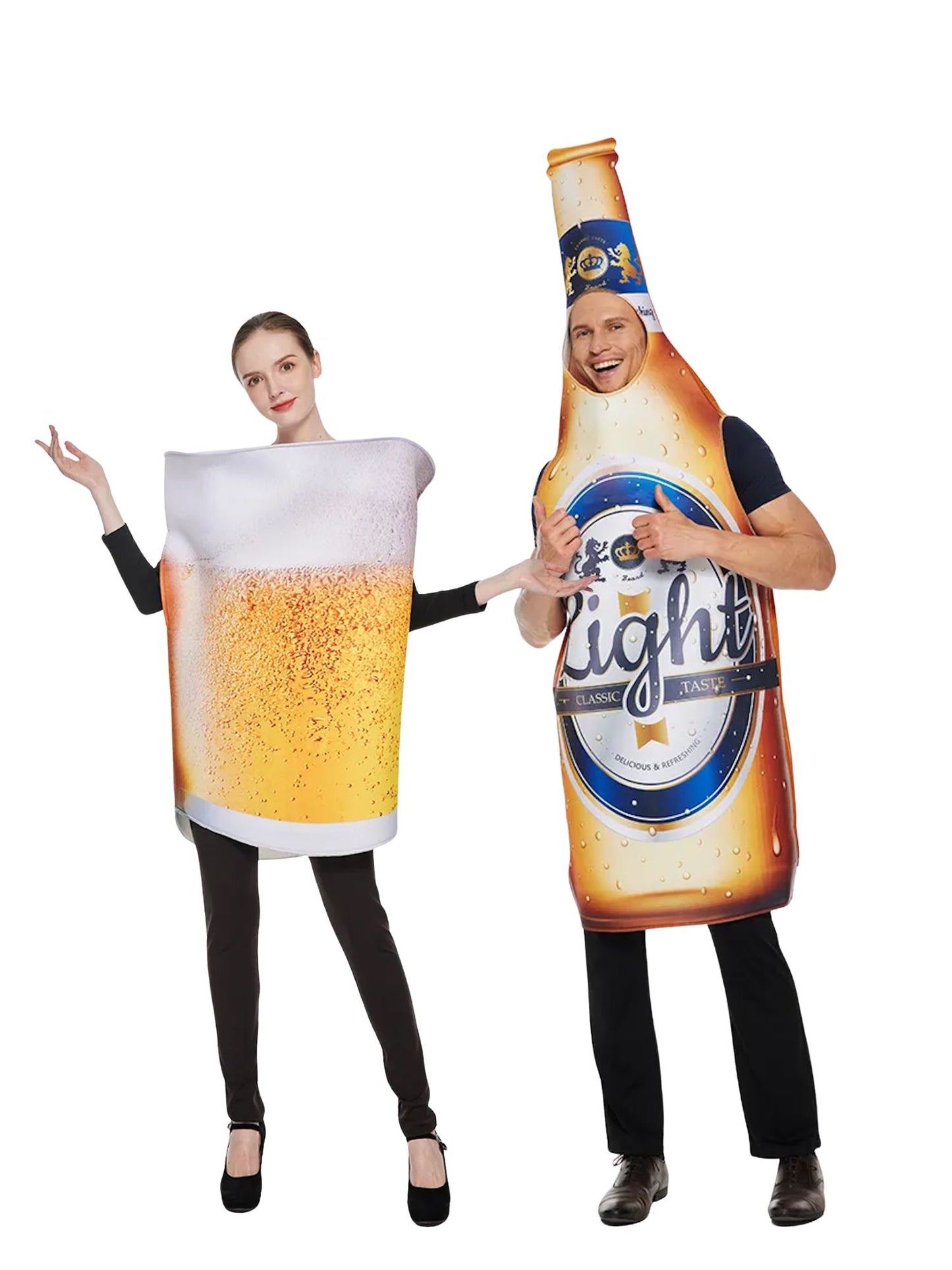 Ronderf | Bierflaschen Kostüm Unisex | Lustiger Jumpsuit
